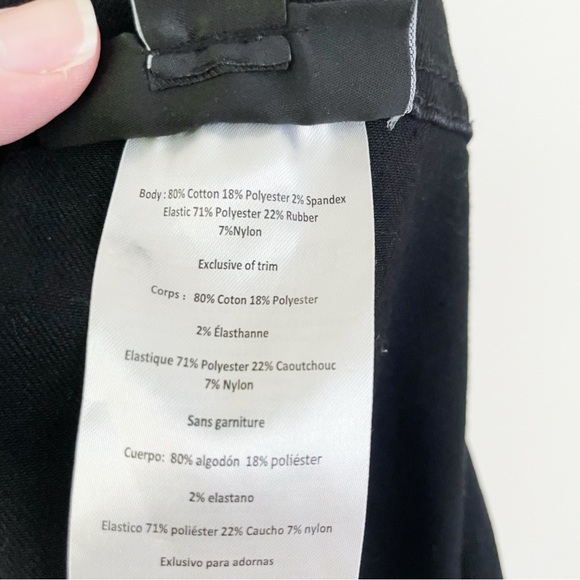 Indigo Blue Maternity Overalls Black Distressed Denim L Large - Picture 9 of 9